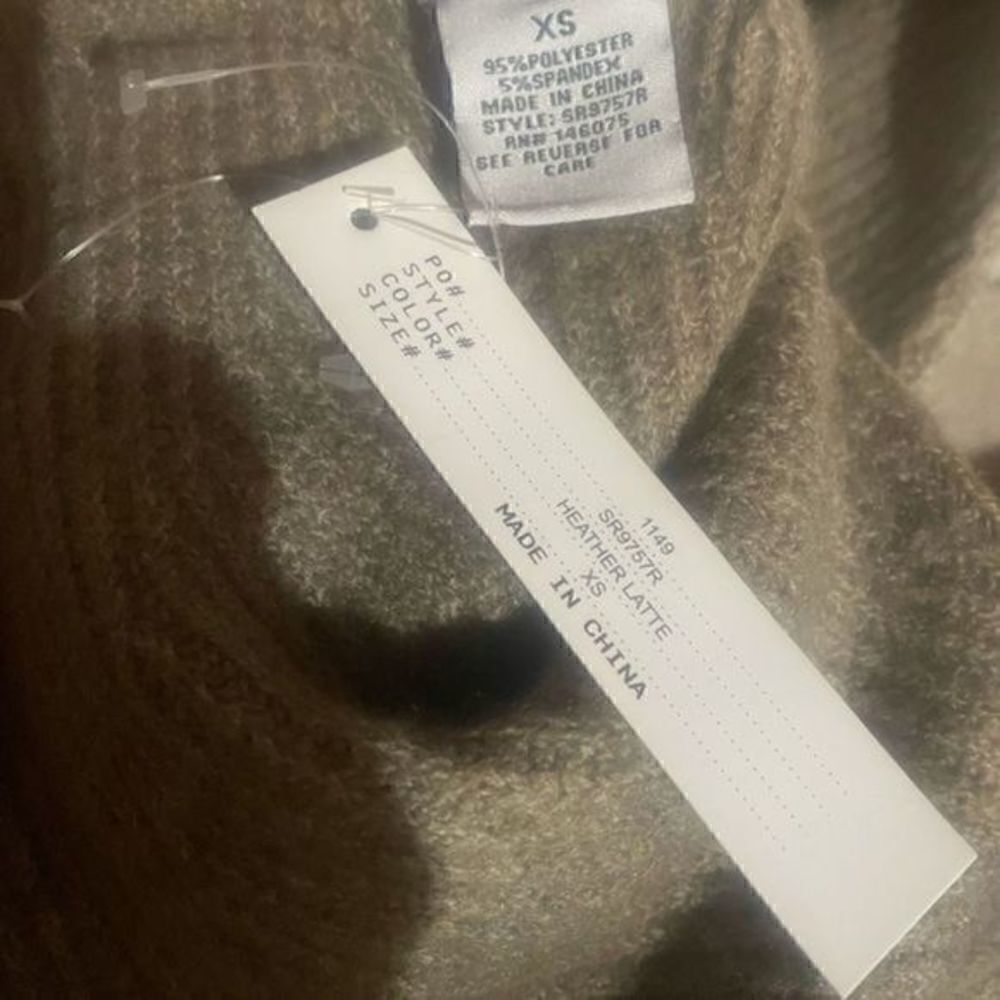 Sweet Romeo Abstract Ribbed Turtleneck Sweater XS - Picture 3 of 5